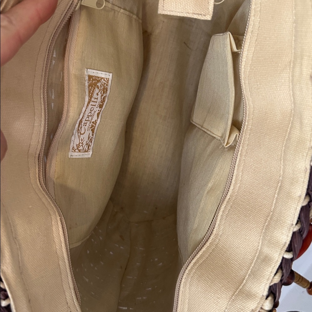 Cappelli Handcrafted Beaded Straw Tote Bag - Picture 10 of 13